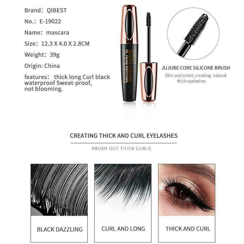 4D Make-Up Silk Fiber Lash Mascara Eyelashes Waterproof Long Extension Long M7E9