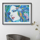 5D DIY Special Shaped Diamond Painting Beauty Cross Stitch Mosaic Kit Decor