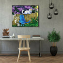 Painting By Numbers Kit DIY Drawing Cat Hand Painted Canvas Oil Art Picture
