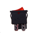 5pcs LED SPST 4PIN ON/OFF Boat Rocker Switch 6A/250V 10A/125V Car Dash RedAA