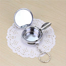 Mini Pocket Portable Round Cigarette Ashtray Keychain Gifts Pro Stainless Dyqq