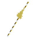 25x Xmas Tree Drinking Straws Cocktail Christmas Birthday Party Paper Straws
