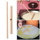 1x Wooden Rake Round Batter Pancake Crepe Spreader 17cm Kitchen DIY Tools A2B9