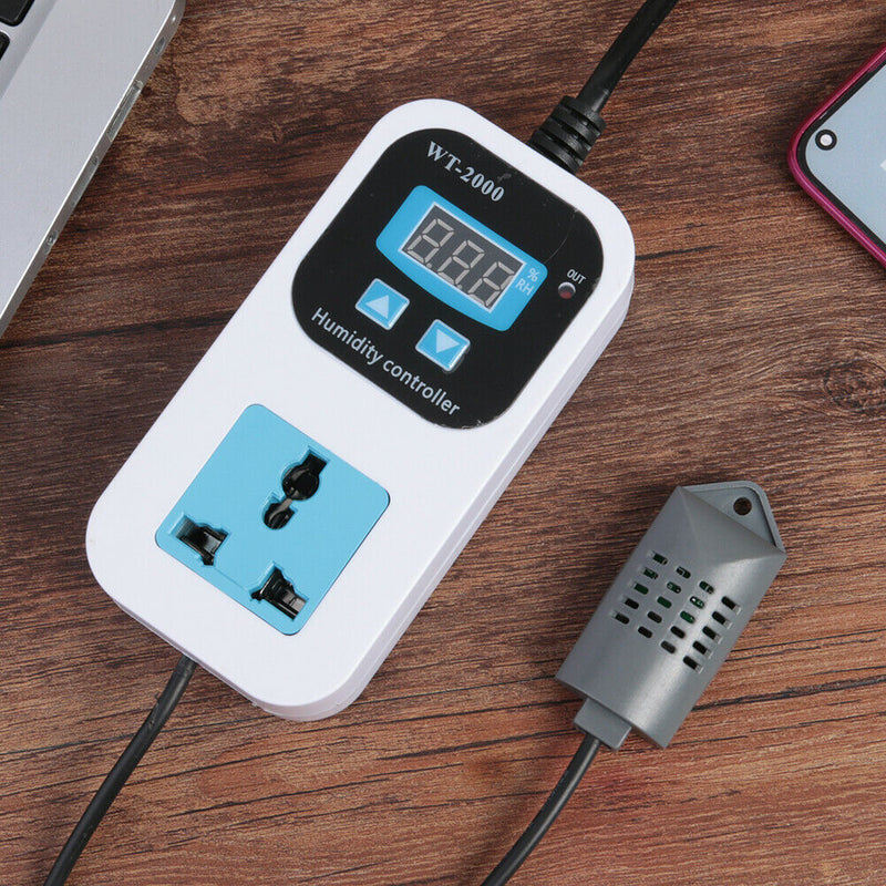 110-220V Digital Humidity Controller Moisture Control Switch Socket (EU)