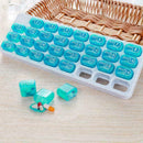 31 Day Monthly Pill Organizer Medication Pod Compartment Travel Planner