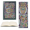 DIY Owl Special Shaped Diamond Painting 50 Page A5 Sketchbook Notebook Gift