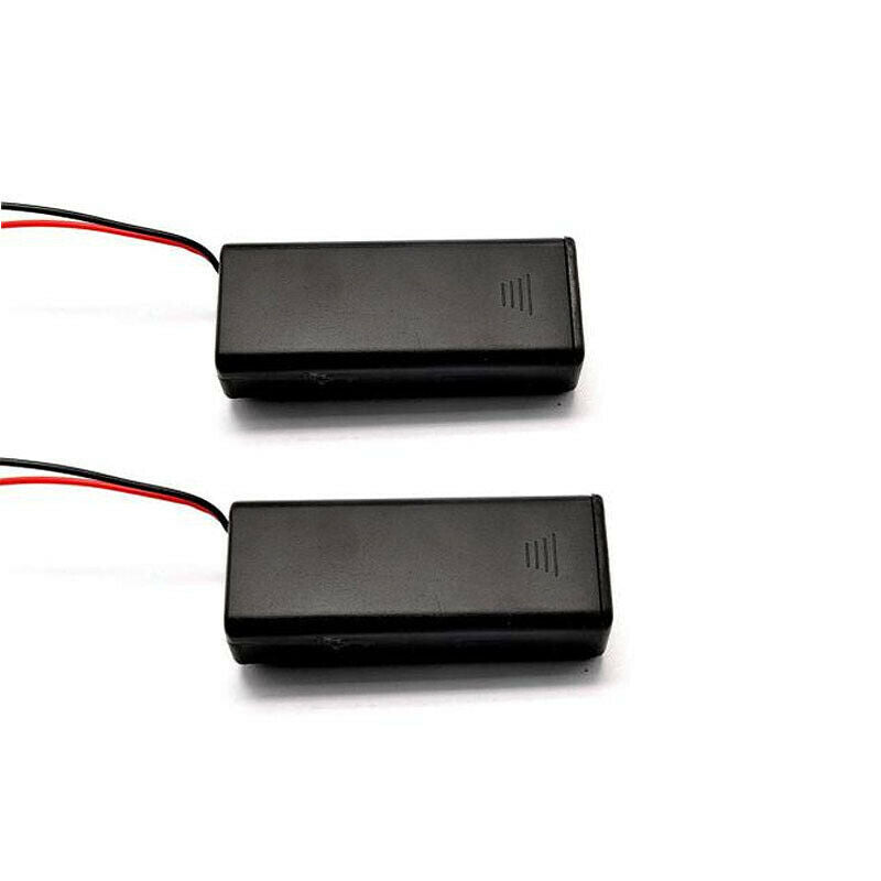 Hot 2x AAA Battery 3V Holder Box Case with ON/OFF Switch Black Battery ...