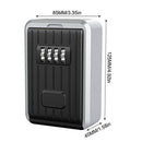Lock Box 4 Digit Combination Waterproof Box Aluminum Alloy Weather Resistan I6Y2