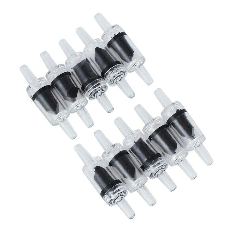 10 pcs Non-Return One Way Check Valve CO2 Aquarium Fish Tank Air Pump