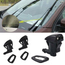 2Pcs Auto Car Window Windshield Washer Spray Sprayer Nozzle Accessories Black