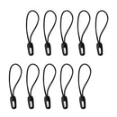 10 Pieces Rope Puller Zipper Pull Cord Slider Fastener for Backpack -Hollow