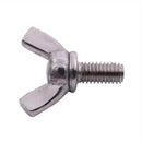 M5 Thread 304 Stainless Steel Thumb Wing Hand Bolt Screws 5pcs