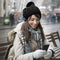 Bluetooth Earphone Cap Winter Outdoor Thermal Wireless Headphone Hat for Huawei