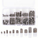 200pcs Stainless Steel Hex Socket Set Screw Grub Screws Assortment Kit M3-M8 Box