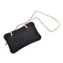 2X Mini Blackboard Chalkboard Wooden Message With Hang String Wedding Decor LJ