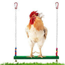 Chicken Swing Wooden Birds Perch Stand Chicken Large Birds Finches Budgie A