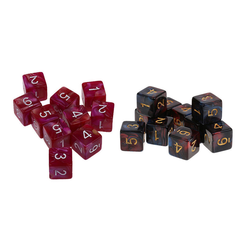 Acrylic D6 Polyhedral Game Dice for TRPG Dungeons & Dragons Club Party Game