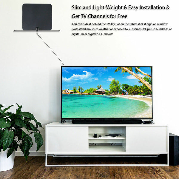 New Super Antenna HDTV DTV VHF Scout Style TV Cable HD High Definition TV