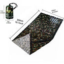 Emergency Sleeping Bag Camouflage Waterproof Thermal Reusable Survival Camp Top