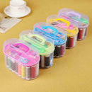 Scissor Needle Thread Tape Thimble Storage Box Measure Sewing Tools Set Ran T1C9