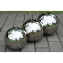 Stainless Mirror Garden Yard Patio Space Sphere Ornaments Gazing Balls 15cm
