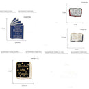 Pack of 4pcs Cartoon Lovely Enamel Magic Book Brooch Pins Collar Lapel