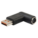 Portable 7.9mm x 0.9mm DC Power Converter Connector Black for Lenovo Yoga 3