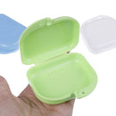 Practical Denture Bath Case Dental False Storage Box with Hanging Net Container