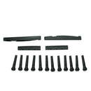 2 Sets ABS Plastic Mini Bridge Saddle Pins Nut Parts for Acoustic Guit FNV