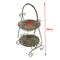38cm Cake Stand 2 Tier Snack Display Stand for Birthday Parties Fruit Basket