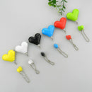 1Pc mini cute heart-shaped 3.5mm double jack adapter to earphone connector A JR