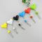 1Pc mini cute heart-shaped 3.5mm double jack adapter to earphone connector A JR