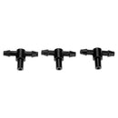50pcs/pack 1/4Inch Barb Tee Connector for Micro Sprinkler Garden Irrigation