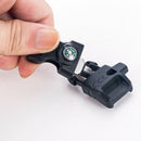 4 in 1 Flint Compass Fire Starter Whistle Buckle For Outdoor Survival Paracord