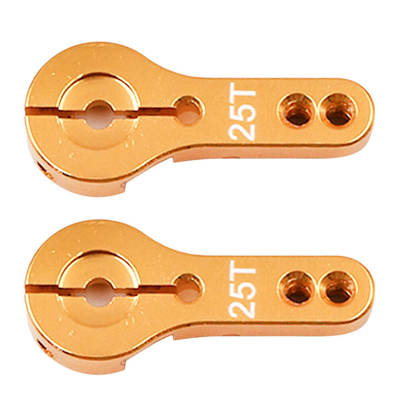 2Pcs Aluminum 25T Metal Steering Servo Horn Arm for Futaba Savox  Power HD
