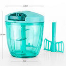 5 Blades Manual Food Vegetable Chopper Shredder Crusher Garlic Processor