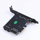1X(Super Speed Usb 3.0 Pci-E 2 Port Pci Express Expansion Card 19-Pin Power