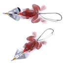4Pcs/Set Frog Jelly Fishing Lure Spinner Trout Pike Perch Bass Bait Tackle U5L6