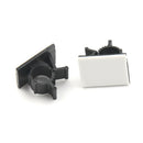 10x Cable clips adhesive cord black wire holder organizer clamp OZ