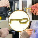 Touch Free Door Opener & Button Pusher Brass Keychain, EDC,Contactless H3E1
