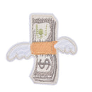 1 DIY Money with Wings Patch Embroidered Applique Sew Iron On Patch Badge Xmas!!