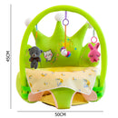 Baby Sofa Support Seat Cover Learning To Sit Chair Case No Filler (Green)