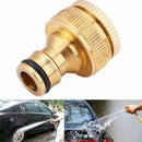 Brass Hose Tap Connector 3/4" threaded garden water Adaptor Fitting To Pipe D8K9