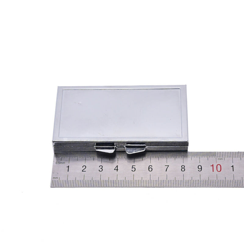 Travel Mini Metal Pill Box Medicine Drug Vitamin Tablet Organizer Container A Hj