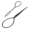 5X(2 pcs Topsy Tail Hair Styler Hair Style Hair Twister Snare Loop Black T9I8)