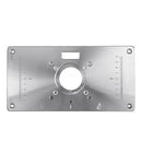 Router Table Plate 700C Aluminum Router Table Insert Plate + 4 Rings Screws