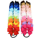 20X Baby Girls Hairband Toddler Hair Bow Band Grosgrain Ribbon AccessoriesWM