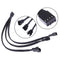 4 pin PWM Fan Cable 1 to 3 ways  Splitter Black Sleeved Extension Cable