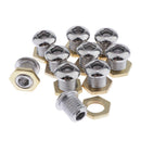 Drum Air Vent, Chrome, Threaded 1/2", Bass Tom Snare Drum Accessories Parts