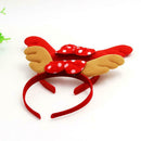 Cute Christmas Antler Headband Bow Hair Band Head Hoop Girl Party Costumes Prop